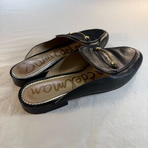 Sam Edelman Black Leather Mules Women’s Size 6.5